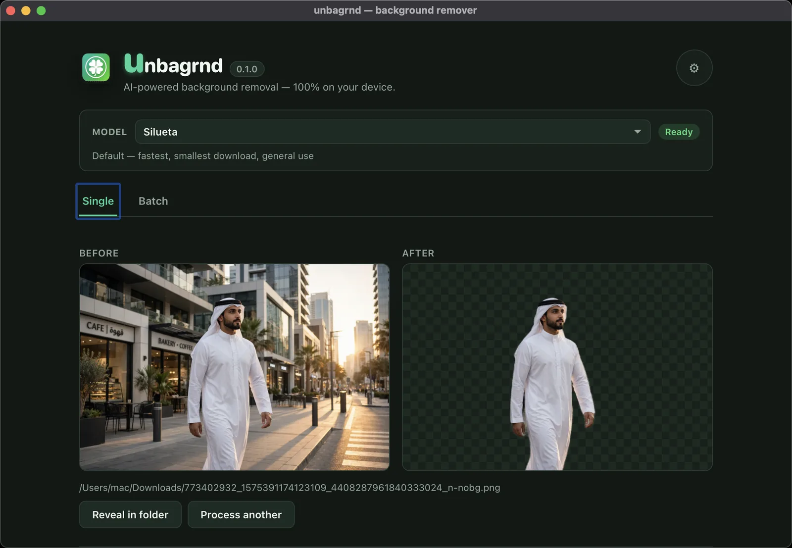 unbagrnd——把 AI 抠图搬回本地：Rust + Tauri 打造，断网也能用，四平台免费开源